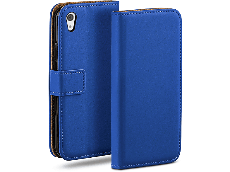 MOEX Royal-Blue Bookcover, XA1, Book Case, Sony, Xperia