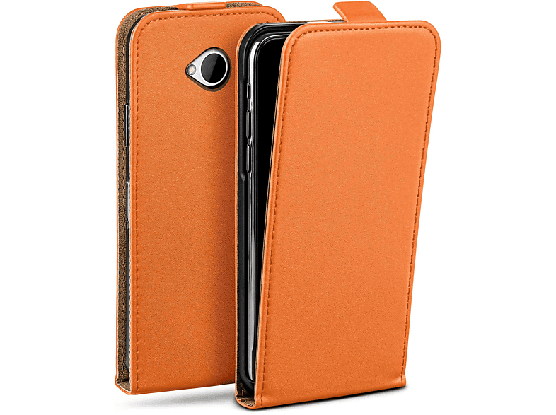 MOEX Flip Case, Flip Cover, HTC, One M7, Canyon-Orange