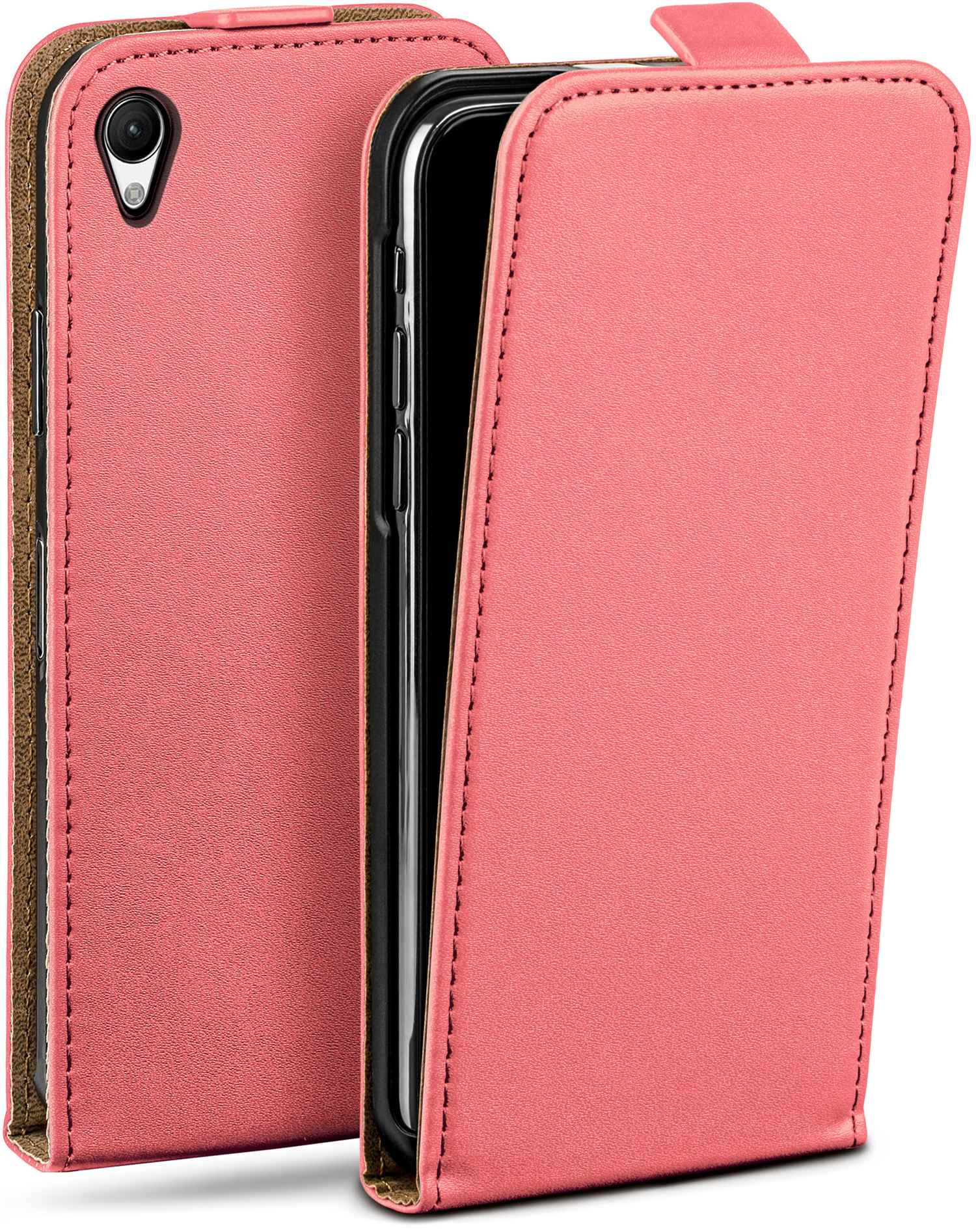 MOEX Flip Case, Flip Z1, Cover, Sony, Coral-Rose Xperia