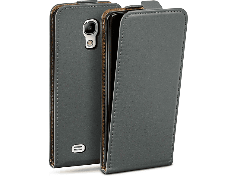 MOEX Flip Case, Flip Cover, Anthracite-Gray S4 Galaxy Samsung, Mini