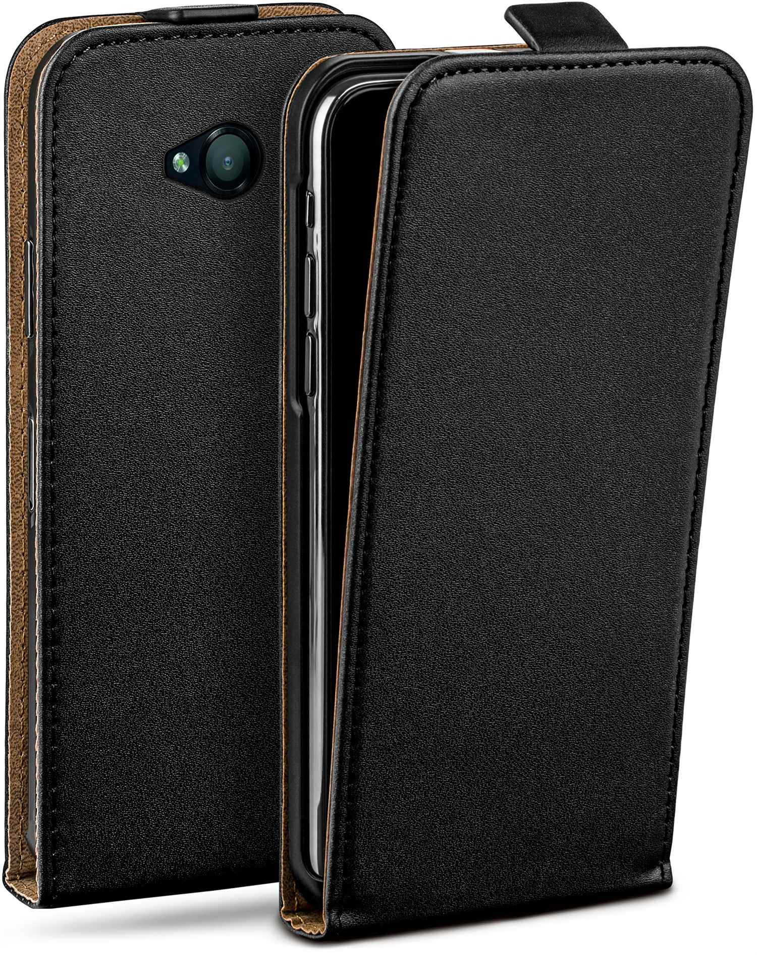 MOEX Flip Lumia Cover, 550, Flip Microsoft, Deep-Black Case