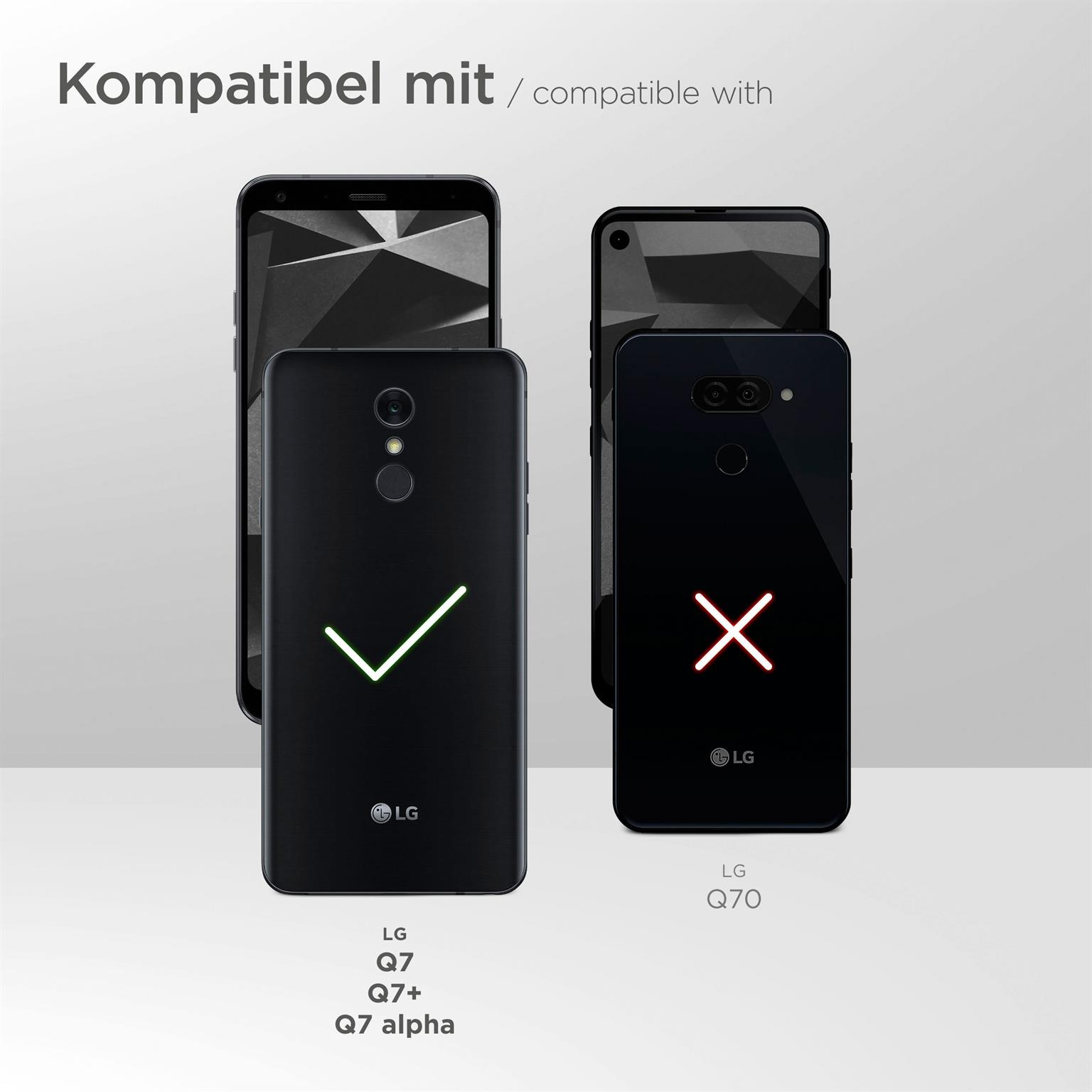 MOEX 3x Schutzfolie, matt Displayschutz(für Plus) LG Q7