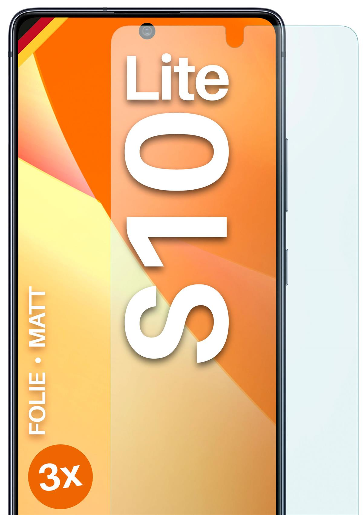 Lite) 3x Samsung matt Displayschutz(für Galaxy Schutzfolie, MOEX S10