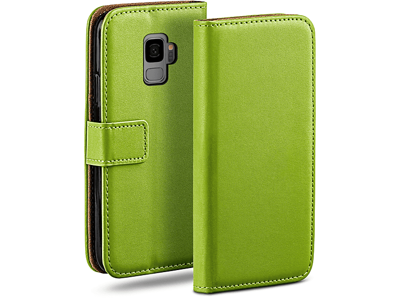 Galaxy Book Lime-Green Case, Bookcover, S9, Samsung, MOEX