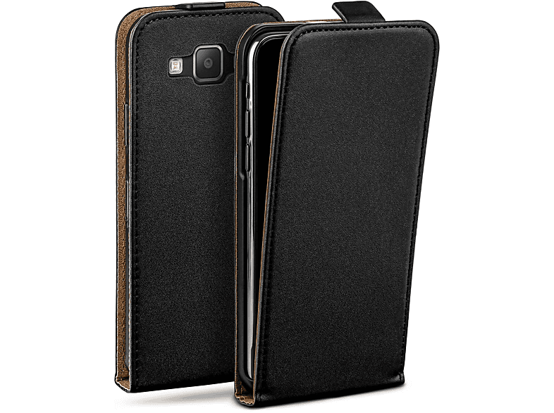 Case, Galaxy Cover, Flip Samsung, Deep-Black Flip A7 MOEX (2015),