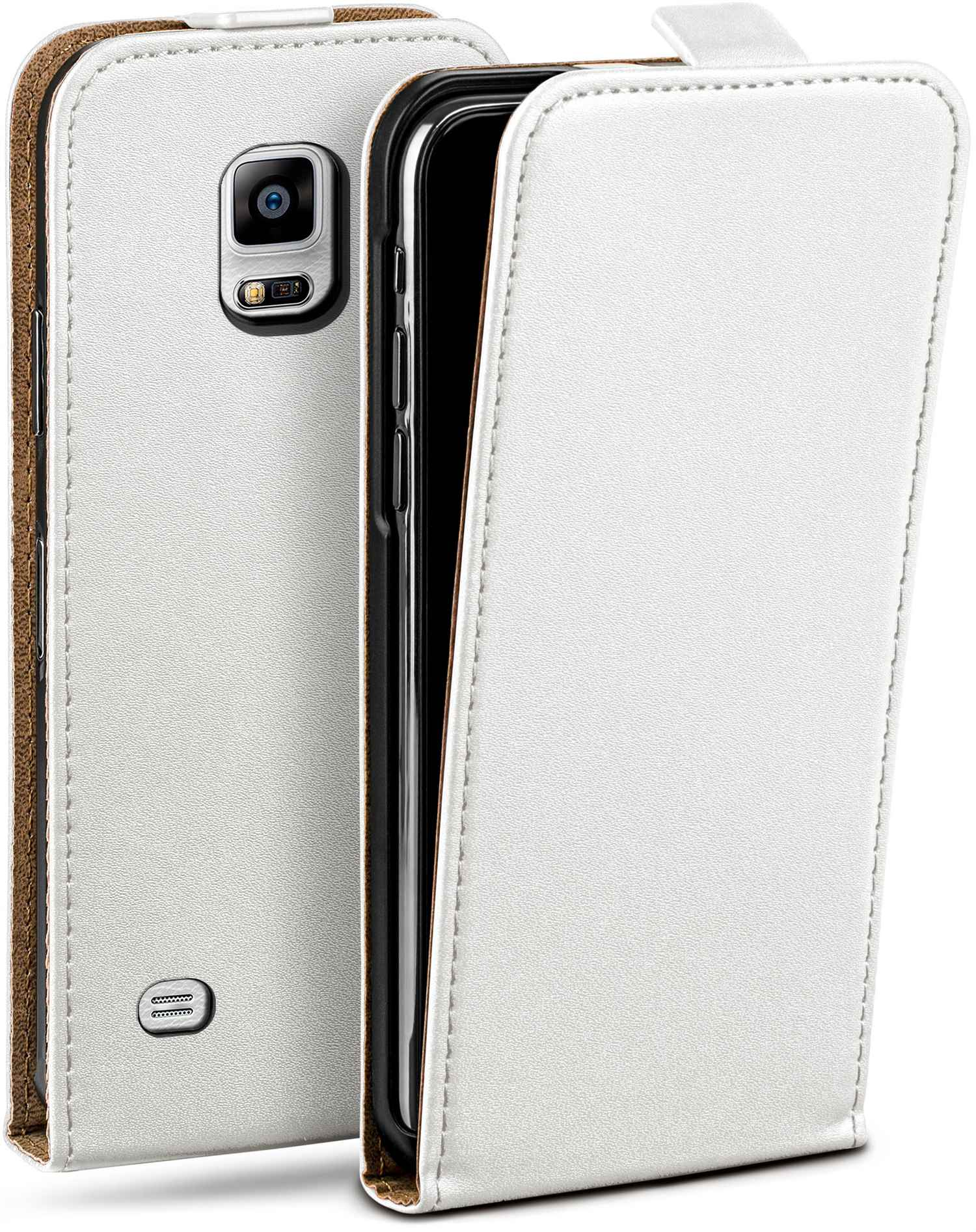 Cover, MOEX 4, Flip Samsung, Case, Pearl-White Galaxy Note Flip