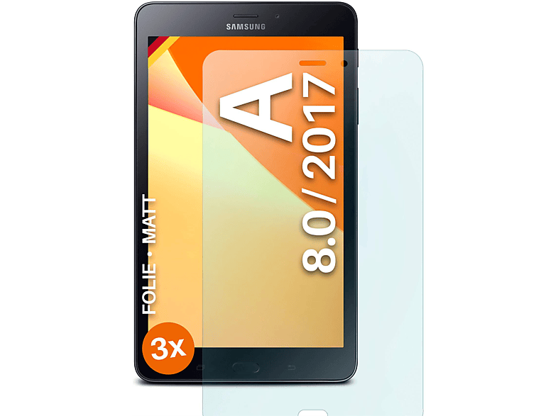 MOEX 3x A 8.0 Displayschutz(für 2017) Galaxy Tab Samsung matt Schutzfolie