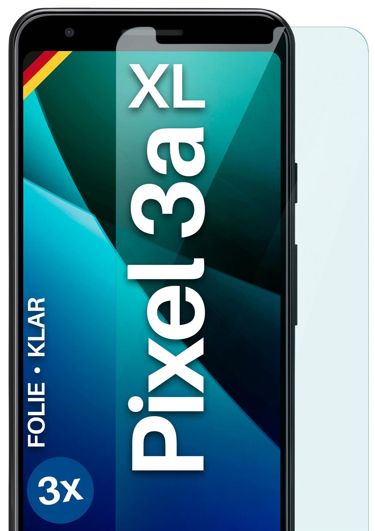 XL) Google Schutzfolie, MOEX Pixel 3a 3x Displayschutz(für klar