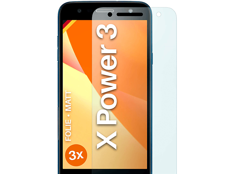 MOEX 3x Schutzfolie, matt Displayschutz(für X LG Power 3)