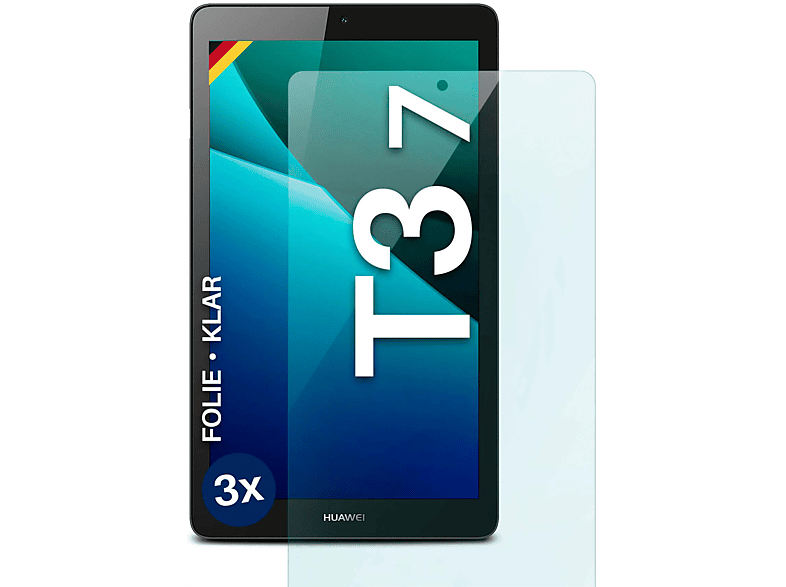 MOEX 3x MediaPad T3 Huawei Displayschutz(für 7) klar Schutzfolie