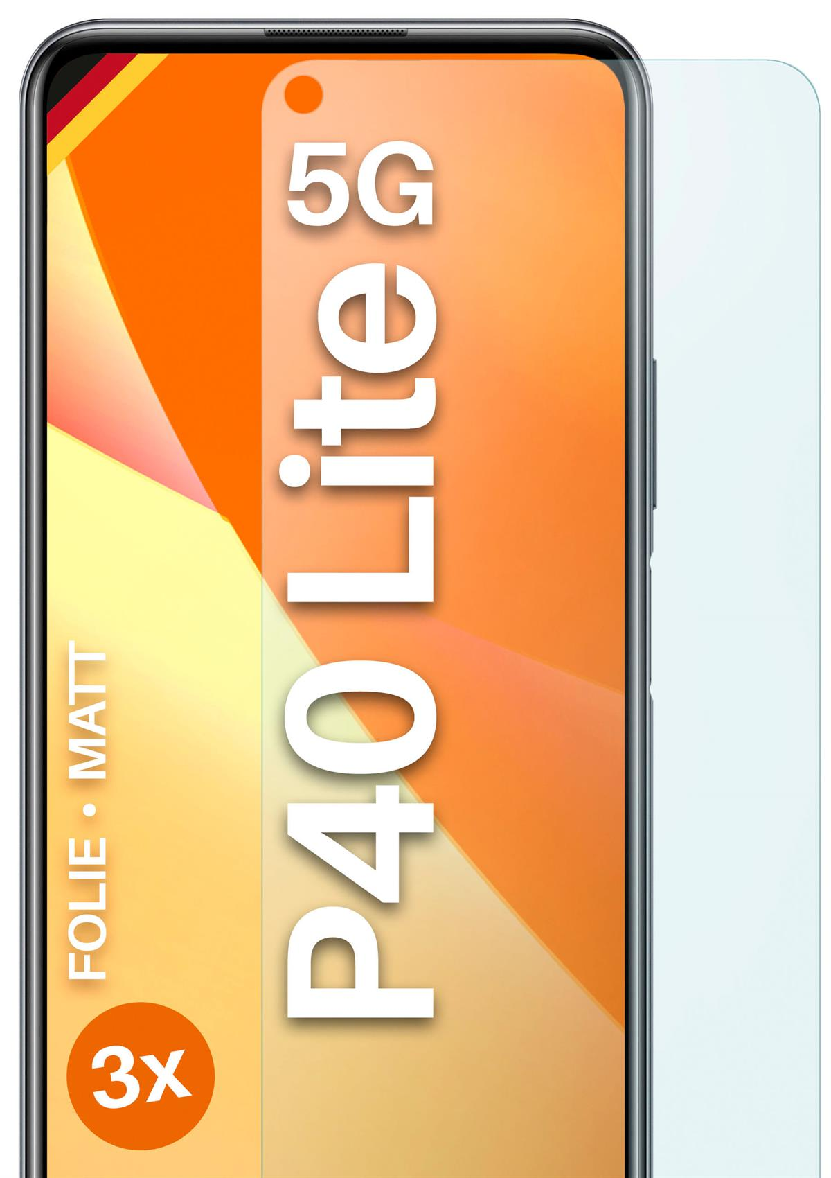 5G) MOEX matt Lite P40 Schutzfolie, Huawei 3x Displayschutz(für