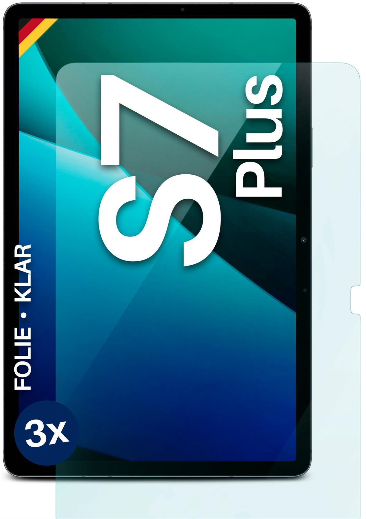 Samsung Displayschutz(für Galaxy MOEX S7 klar Tab 3x Plus) Schutzfolie,