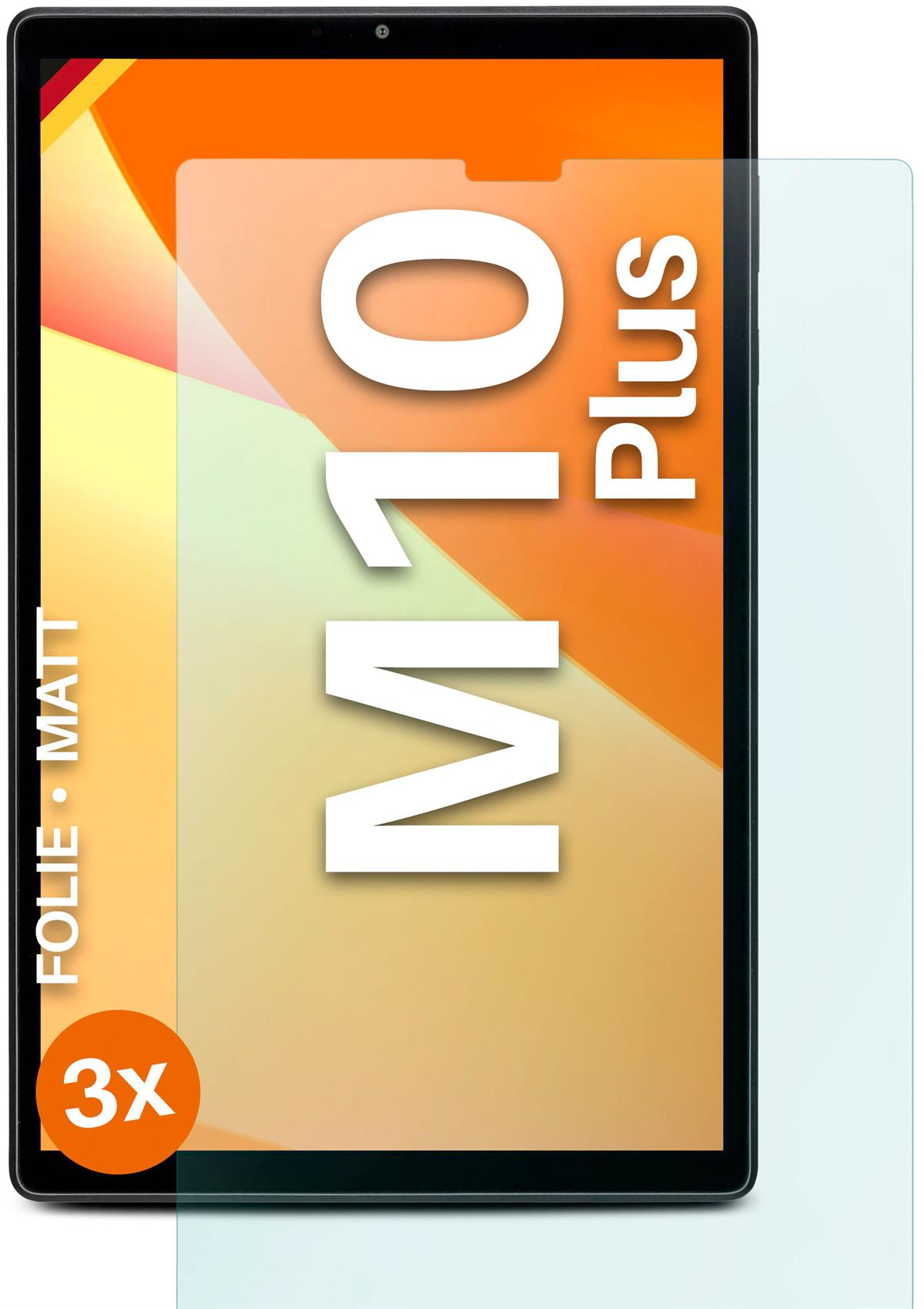 MOEX 3x Schutzfolie, matt Displayschutz(für M10 Tab Lenovo Plus)