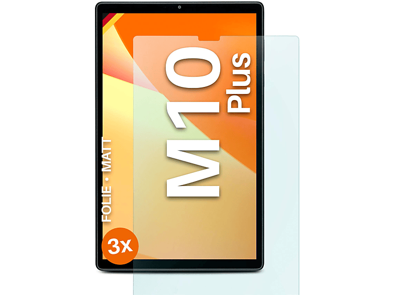 MOEX 3x Schutzfolie, matt Displayschutz(für Lenovo Tab M10 Plus)