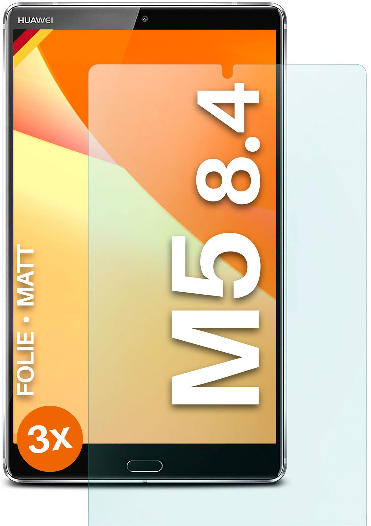 MOEX 3x Schutzfolie, (8.4)) M5 matt Displayschutz(für Huawei MediaPad