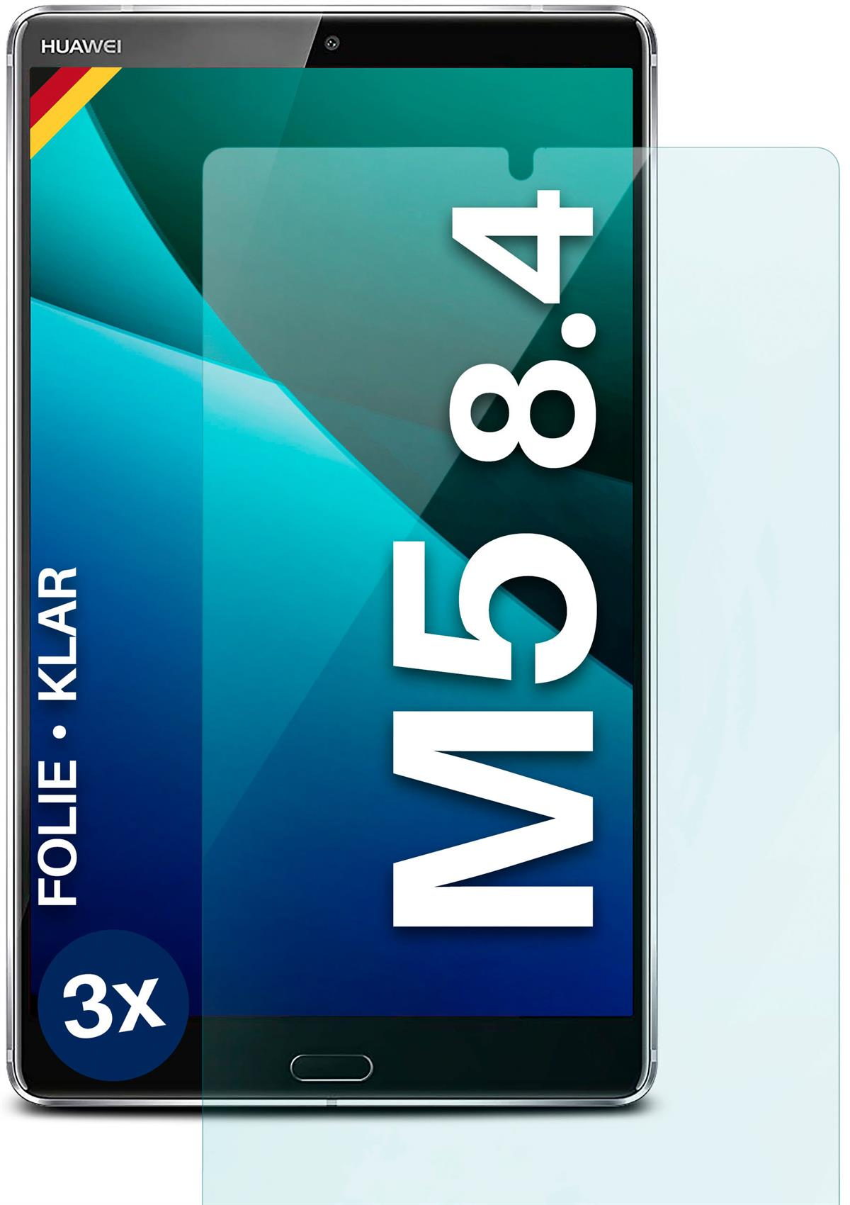 klar Schutzfolie, Displayschutz(für MOEX M5 3x (8.4)) MediaPad Huawei