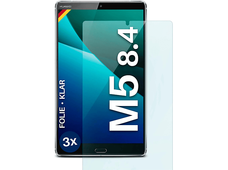 MOEX 3x (8.4)) klar Huawei Schutzfolie, M5 MediaPad Displayschutz(für