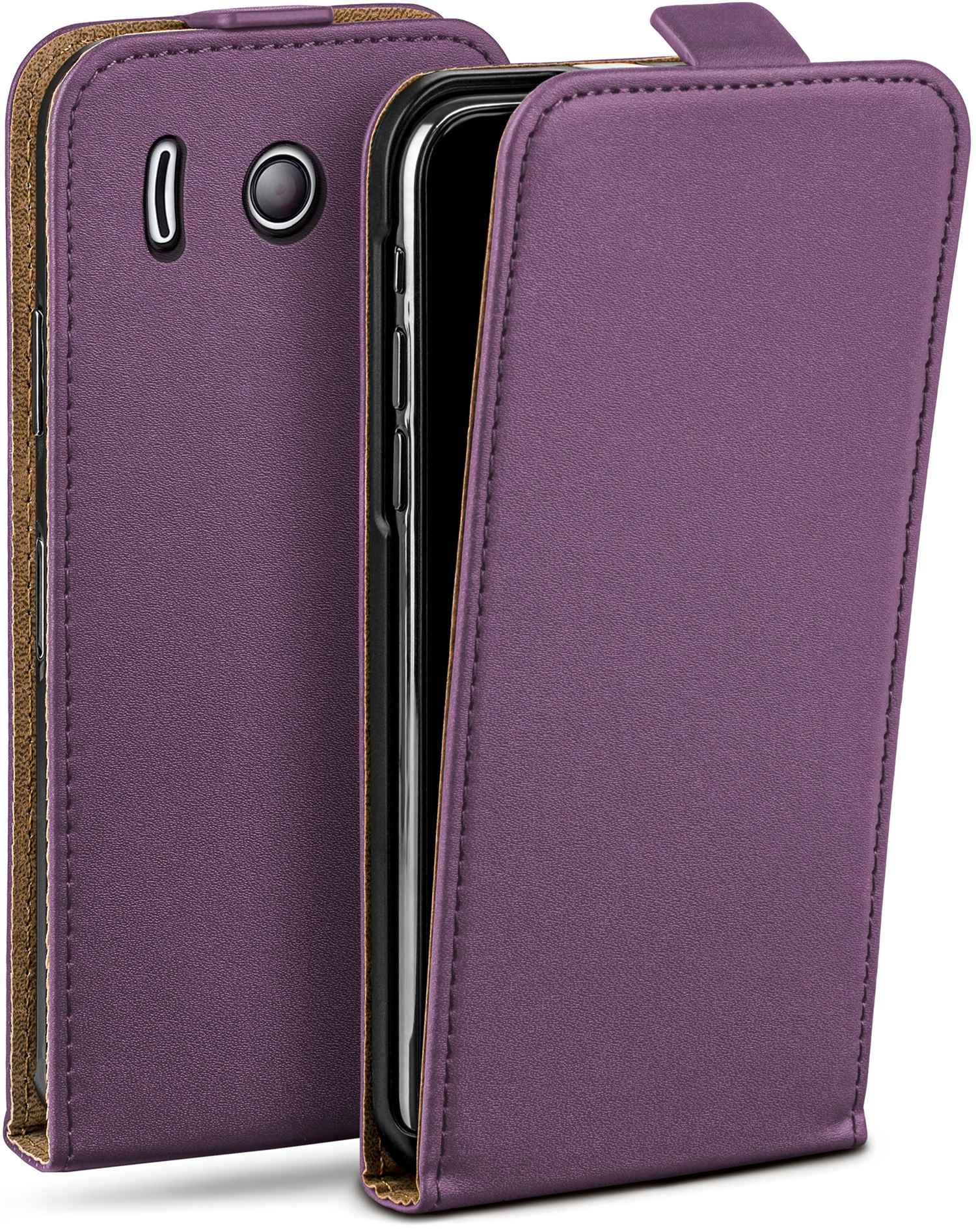 Cover, Case, Huawei, Indigo-Violet Flip Ascend MOEX Y300, Flip