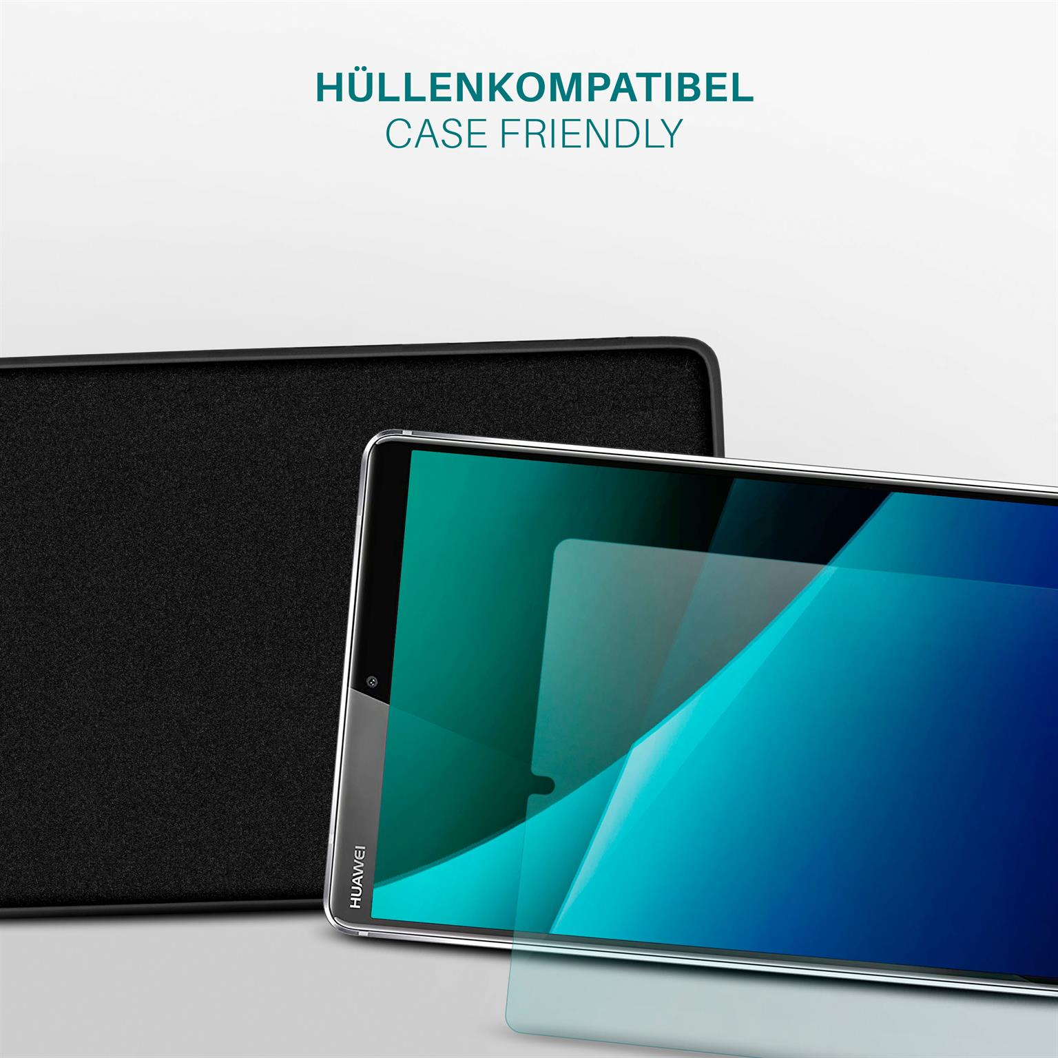 MOEX M5 MediaPad klar (8.4)) Huawei Displayschutz(für Schutzfolie, 3x