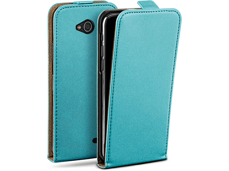 Flip Aqua-Cyan Cover, MOEX Case, L90, LG, Flip