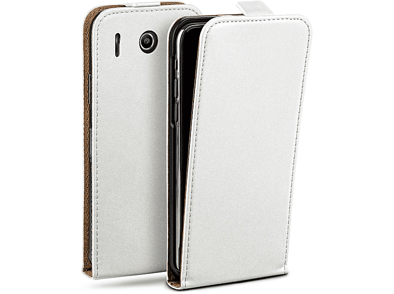 MOEX Flip Huawei, Case, Pearl-White Flip G510, Ascend Cover