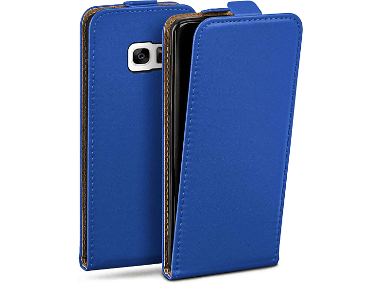 MOEX Flip Case, Flip Samsung, S7, Galaxy Cover, Royal-Blue