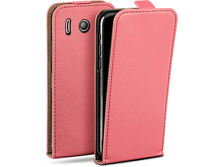MOEX Flip Case, Flip Cover, Huawei, Ascend Y300, Coral-Rose