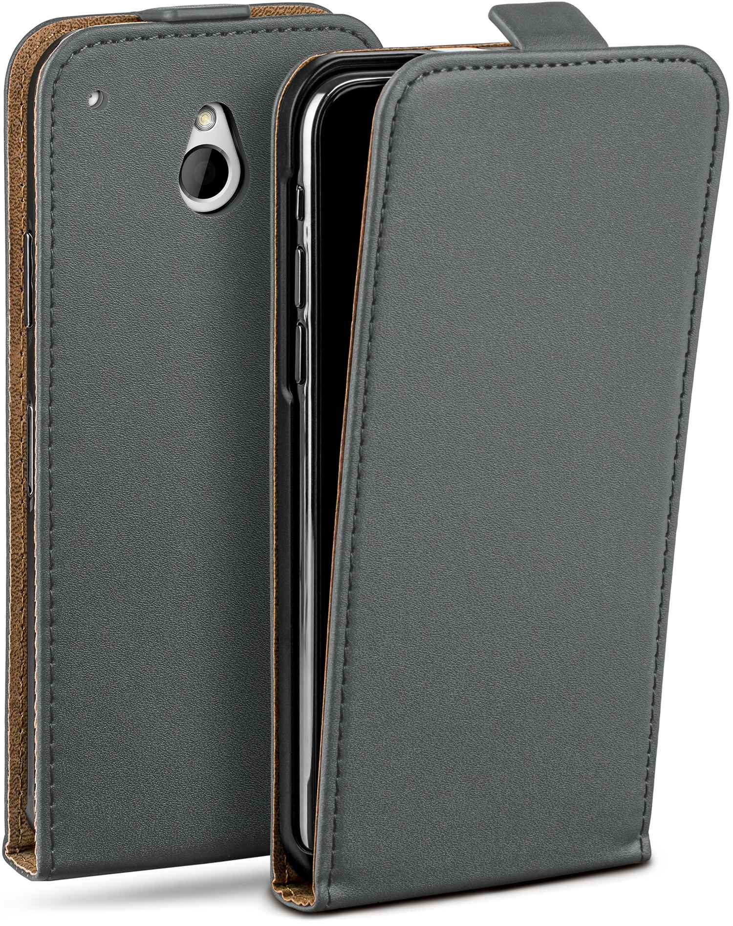 MOEX Flip Case, Flip Cover, Mini, HTC, Anthracite-Gray One