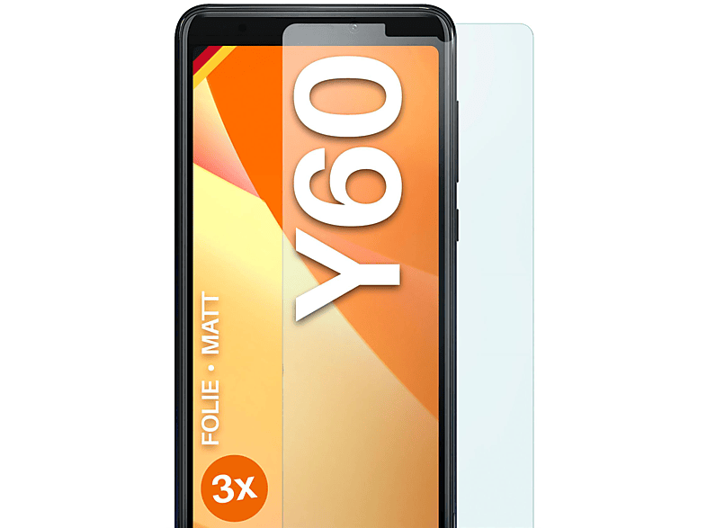 MOEX 3x Schutzfolie, matt Displayschutz(für Wiko Y60) | Displayschutzfolien & Gläser