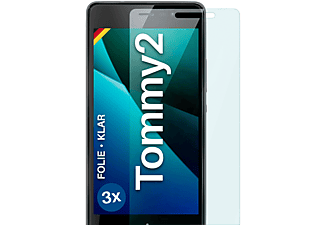 MOEX 3x Schutzfolie, klar Displayschutz(für Wiko Tommy 2)