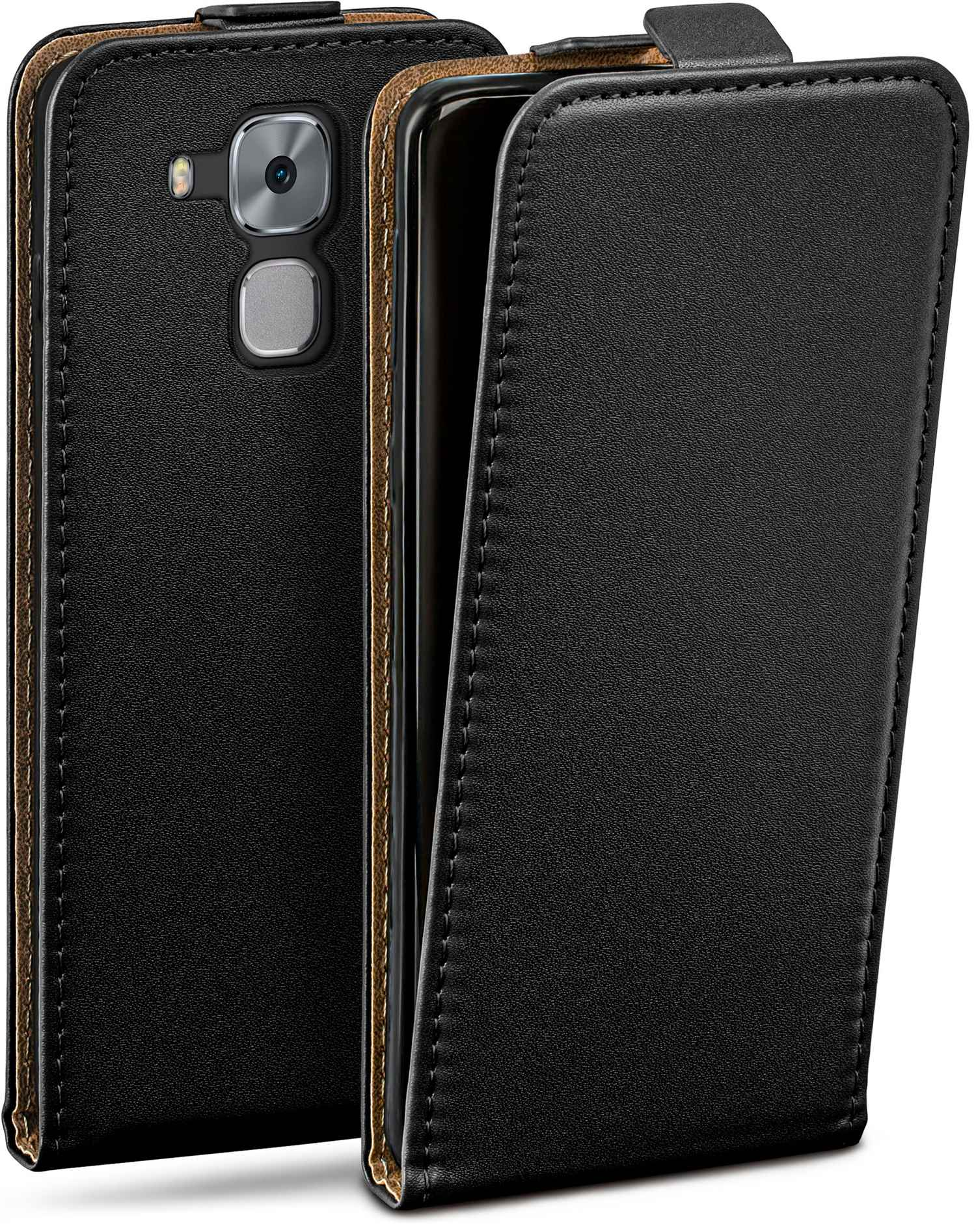 Plus, Huawei, Nova Deep-Black MOEX Flip Cover, Case, Flip