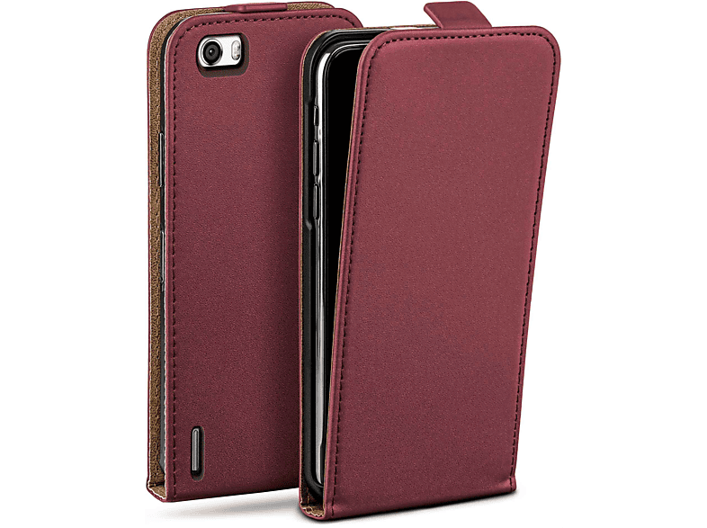 MOEX Flip Case, Flip Huawei, 6, Maroon-Red Honor Cover