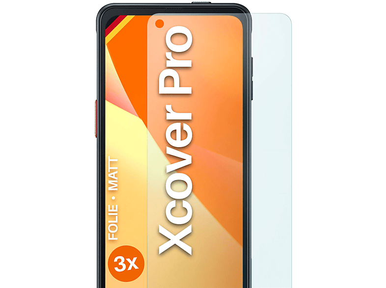 3x Pro) Schutzfolie, Samsung matt MOEX Galaxy Displayschutz(für Xcover