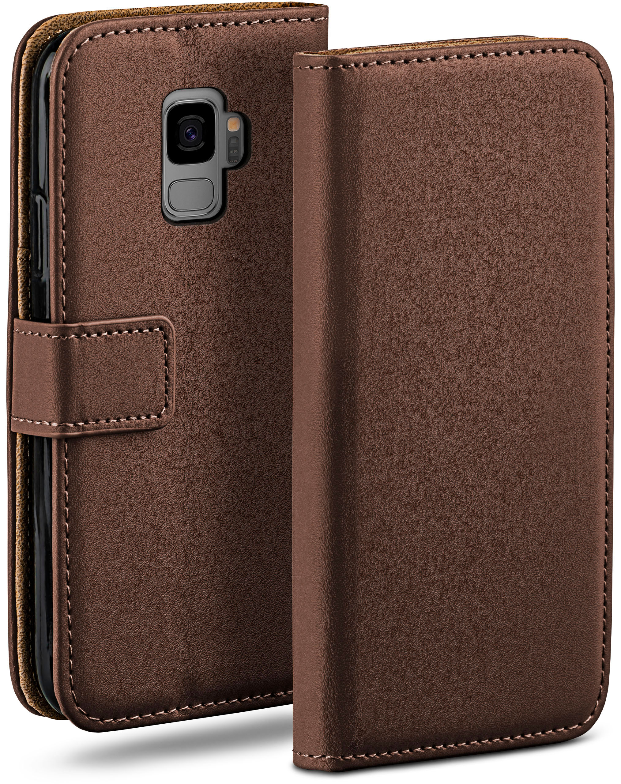 Bookcover, Samsung, Case, Oxide-Brown S9, Book MOEX Galaxy