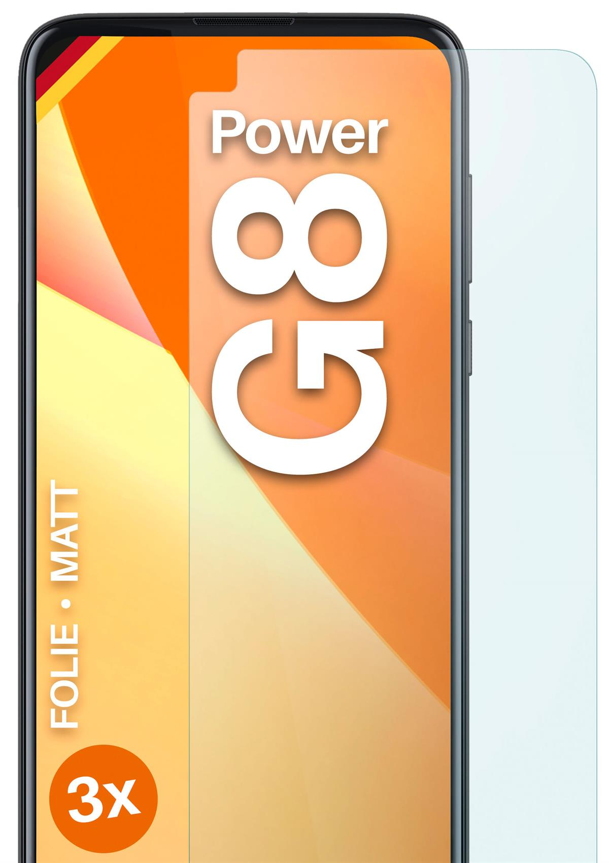 MOEX 3x Power) G8 Displayschutz(für Moto Schutzfolie, Motorola matt