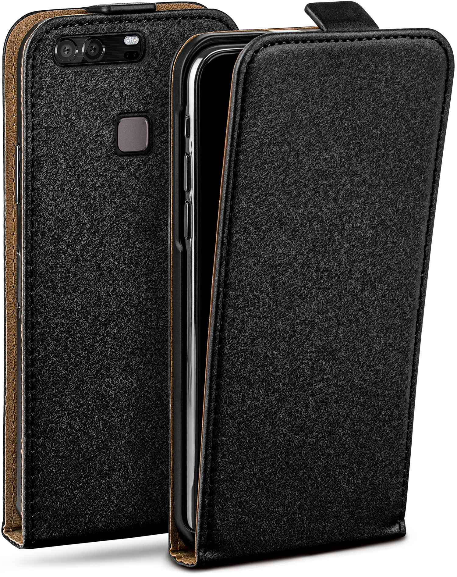 Flip MOEX Case, Huawei, Deep-Black P9, Flip Cover,