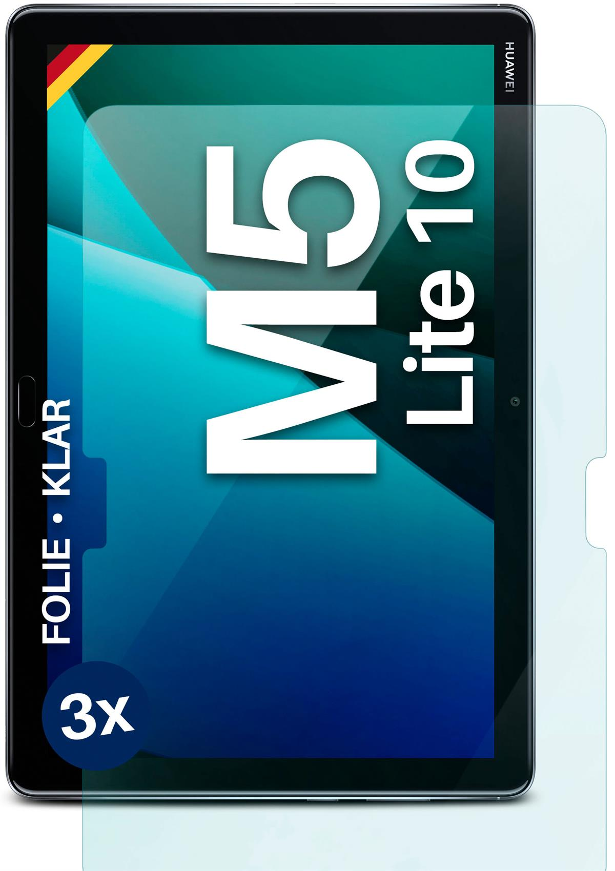 Lite MediaPad 3x M5 klar Huawei Schutzfolie, Displayschutz(für (10)) MOEX