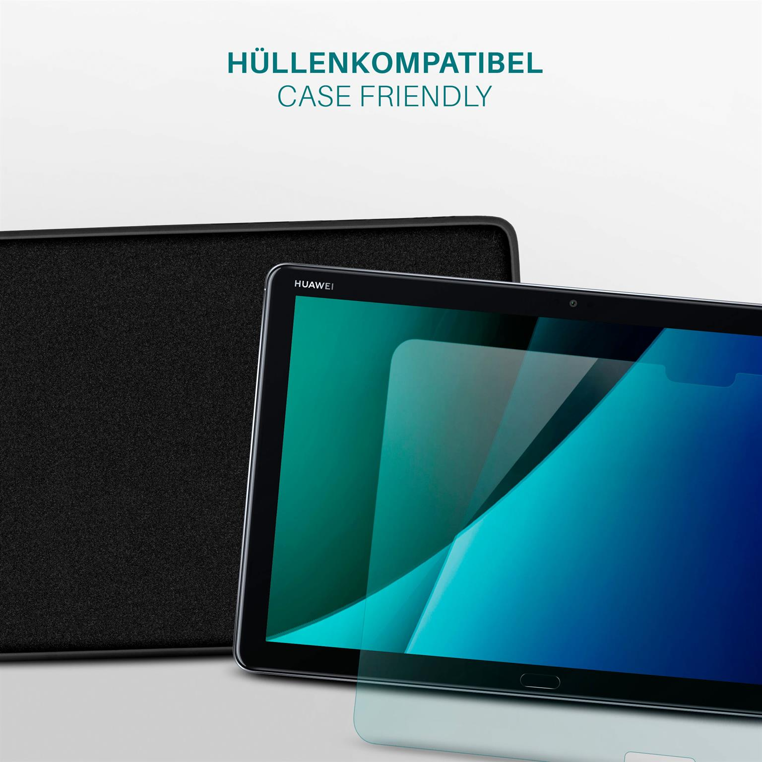 3x Lite klar (10)) MOEX M5 MediaPad Schutzfolie, Huawei Displayschutz(für