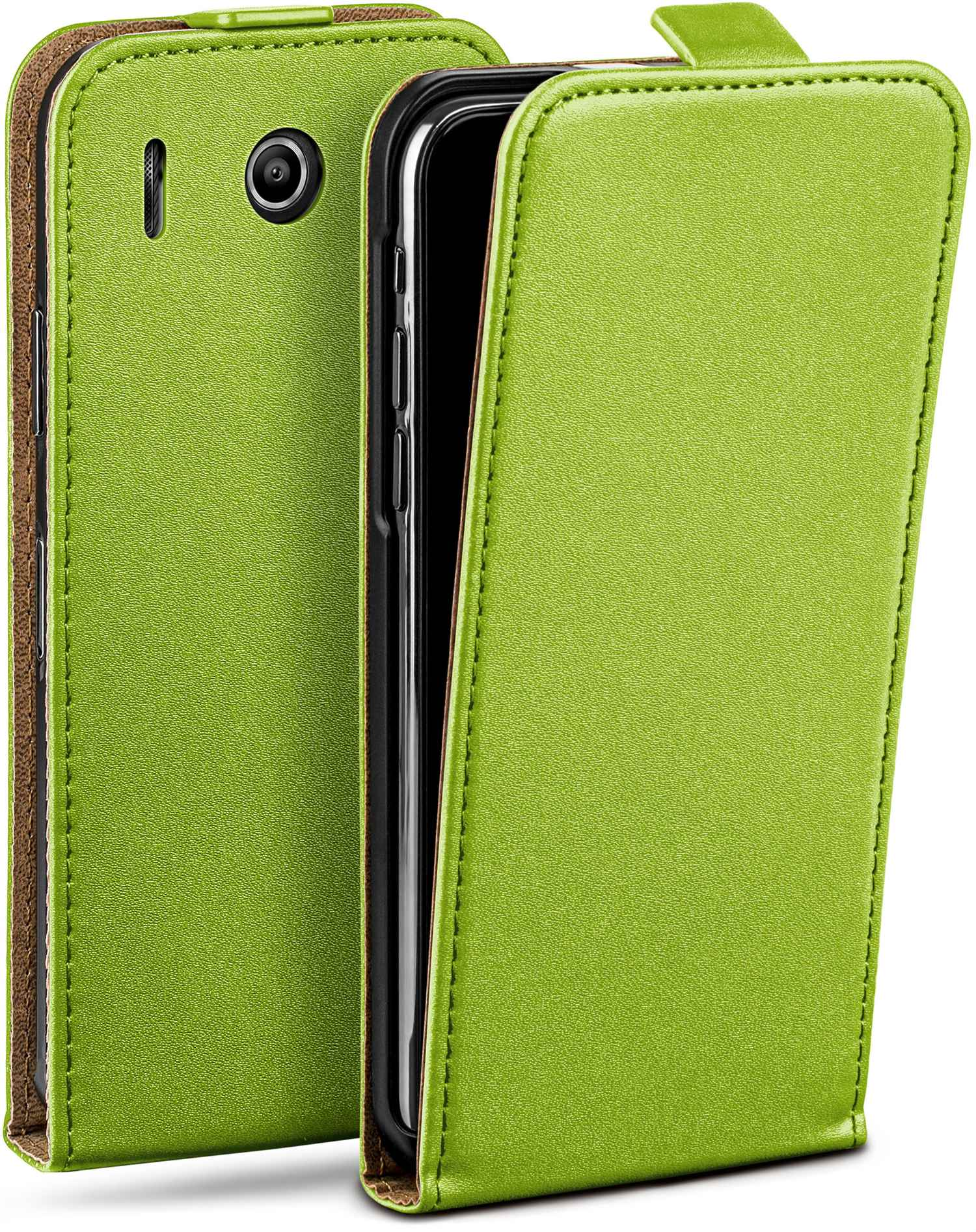 Case, Lime-Green Flip Flip Huawei, MOEX G510, Ascend Cover,