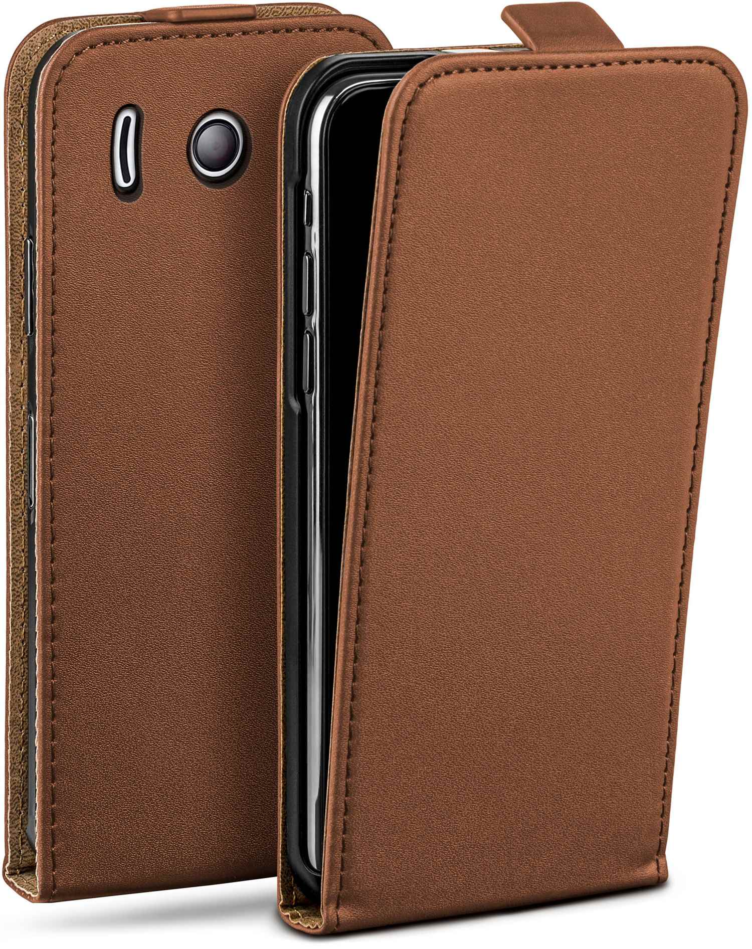 Huawei, Case, Cover, MOEX Umber-Brown Flip Flip Ascend Y300,