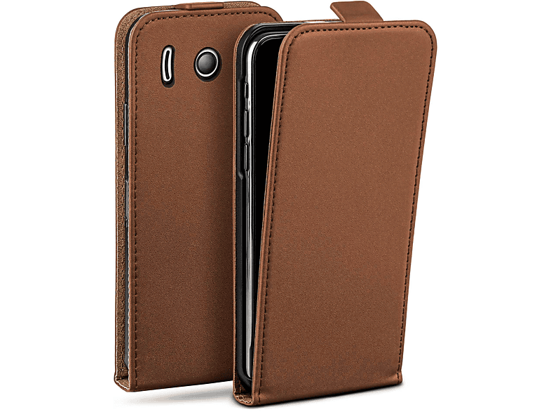 MOEX Flip Ascend Umber-Brown Flip Case, Y300, Cover, Huawei