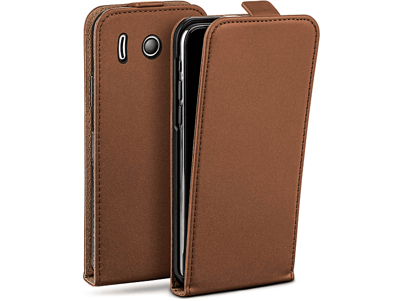 MOEX Flip Case, Flip Cover, Huawei, Ascend Y300, Umber-Brown