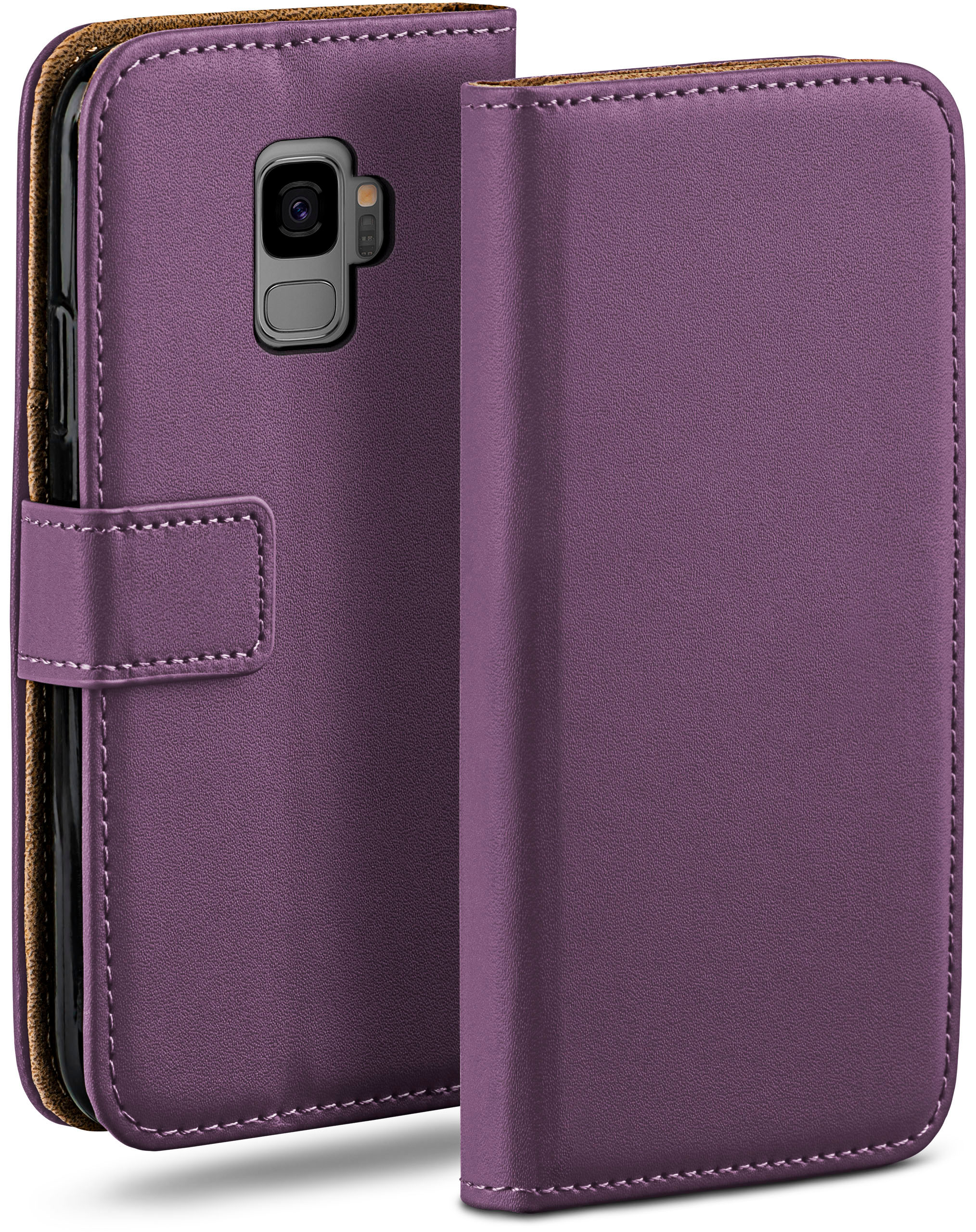MOEX Book S9, Samsung, Galaxy Case, Bookcover, Indigo-Violet