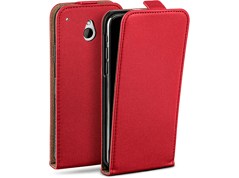 MOEX Flip Case, Flip Cover, HTC, One Mini, Blazing-Red