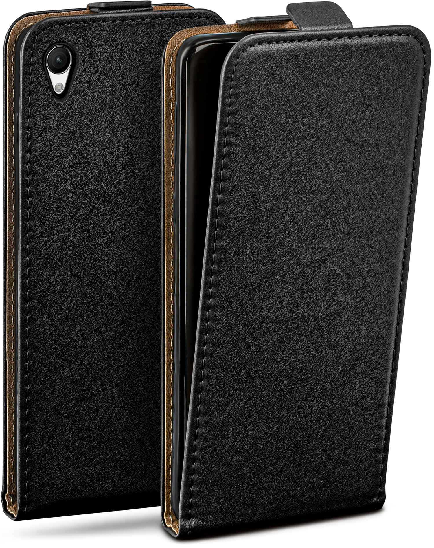 Xperia XA1 Sony, Ultra, Flip Deep-Black Case, Flip Cover, MOEX