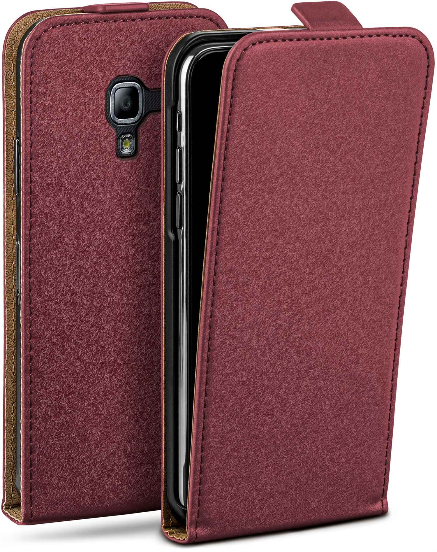 Case, 2, Galaxy Samsung, Cover, Flip Ace Maroon-Red Flip MOEX