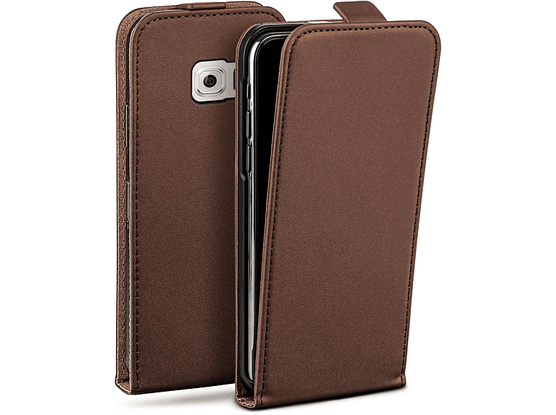 Samsung, Case, Flip Flip Galaxy Cover, S6, Oxide-Brown MOEX