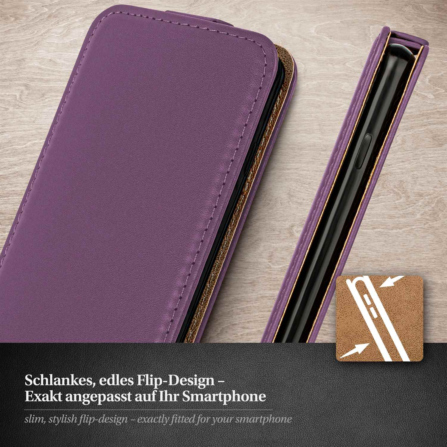 Cover, Flip MOEX Case, Flip Galaxy Samsung, Indigo-Violet S5 Mini,