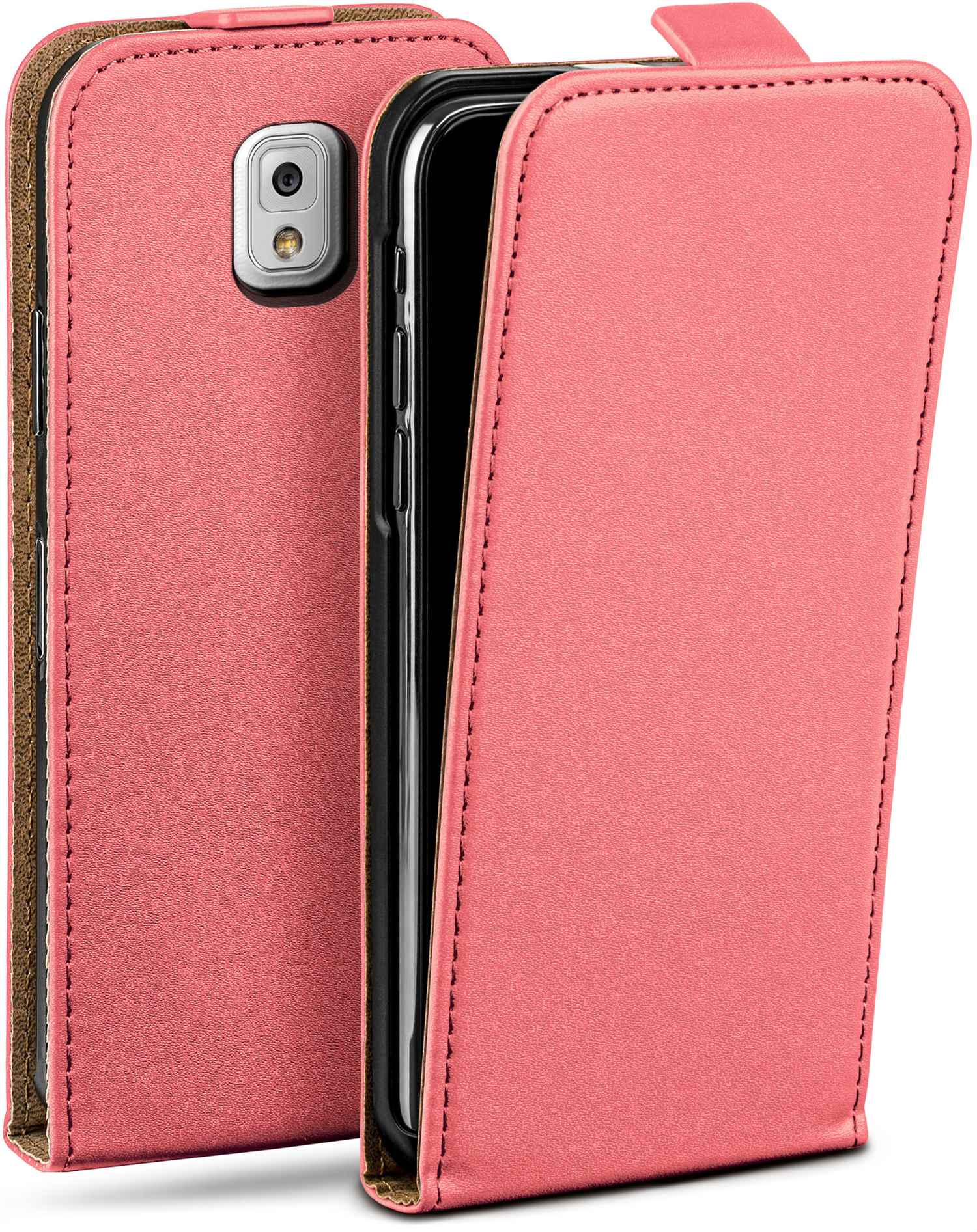 Note MOEX Case, Galaxy Flip 3, Coral-Rose Cover, Flip Samsung,
