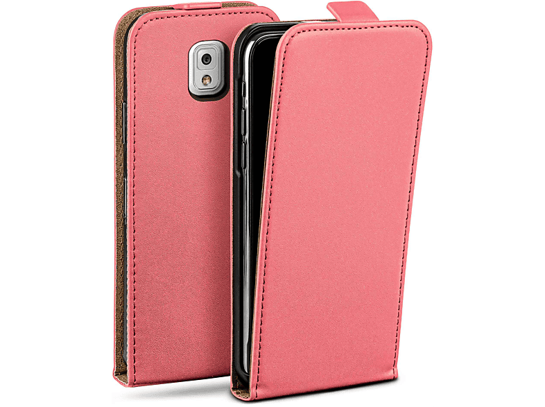 Galaxy Cover, Samsung, Flip 3, Flip MOEX Case, Note Coral-Rose
